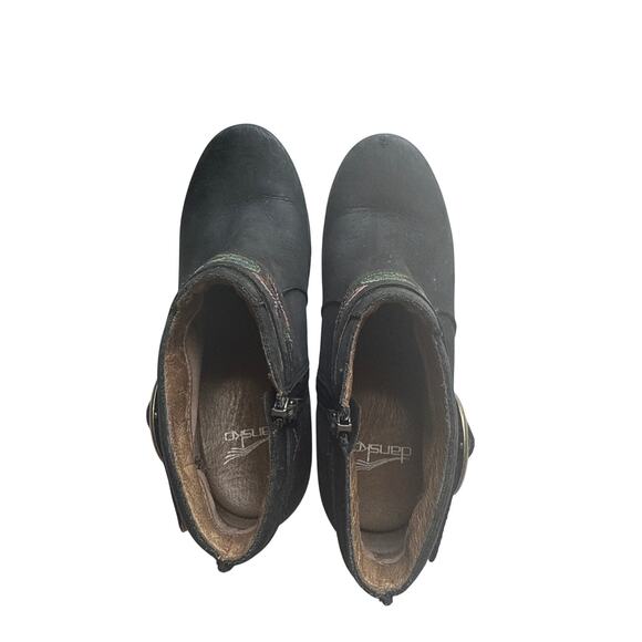 Dansko Leather MINA Ankle Zip Booties in Black Size 37/ US 7 - Picture 6 of 9